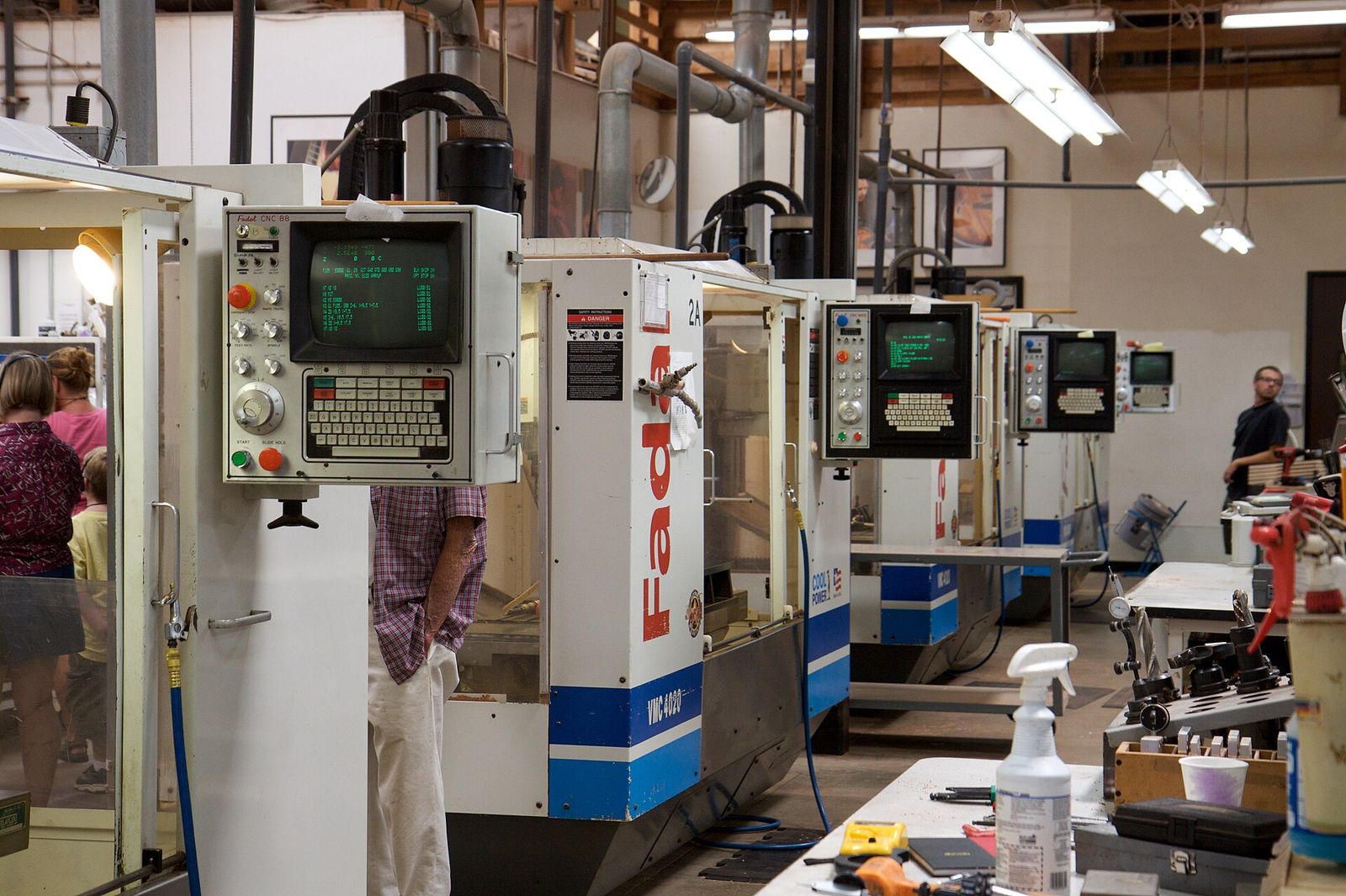 MillCoreCNC factory floor with CNC grinding equipment